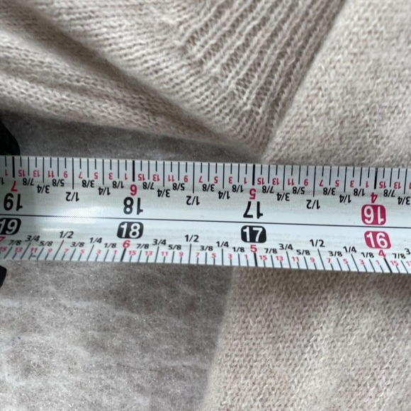 Kinross 100% Cashmere Cardigan Sweater Women XS Open Front Draped Ivory Coastal‎ - Picture 13 of 14